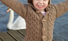 Zest Child’s Cabled Cardigan Free Knitting Pattern