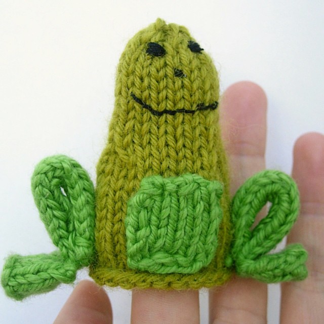 free frog knitting pattern