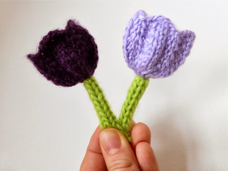 Crocuses – Flower Knitting Pattern
