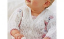 Pretty Lace Baby Cardigan Knitting Pattern