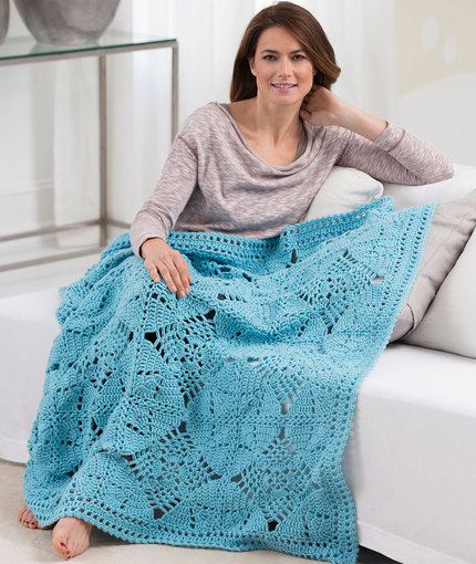 April Showers Throw - Free Crochet Blanket Pattern