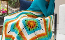 Bright & Breezy Throw – Free Crochet Blanket Pattern