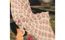 Cabbage Rose Crochet Square Blanket Pattern