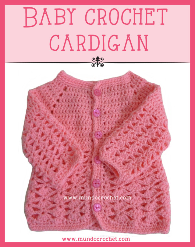 Baby crochet cardigan: Free pattern