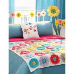 Colorful Cogs Afghan & Pillow