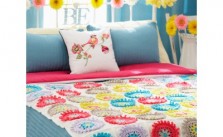 Colorful Cogs Afghan & Pillow