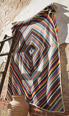 Eye Dazzler Afghan - Free Crochet Blanket