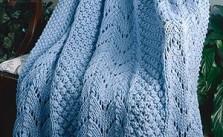 Fan Knit Afghan