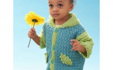 Gathering Leaves Cardigan – Free Baby Crochet Cardigan