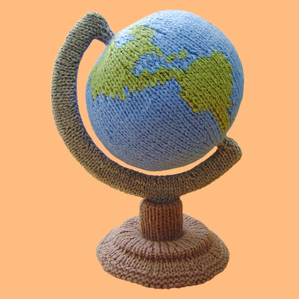 Knitted Globe - Free Knitting Pattern