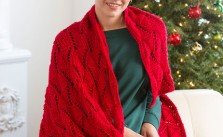 Reversible Lace Wave Throw