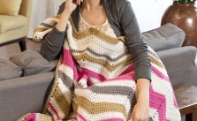 Rippled Flashdance Throw – Free Crochet Blanket