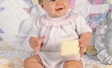 Smocked Bubble Suit Knitting Pattern