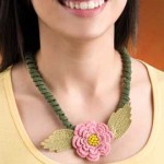 Spiral Blossom - Free Crochet Necklace Pattern