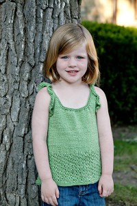 Sprout Tank - free kids top knitting pattern