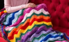 Stunning Rippling Throw – Free Crochet