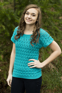 Sunseeker Shade Paulina Lace Knitted Top Pattern