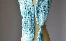 Water Ski Scarf – Free Lace Scarf Knitting Pattern