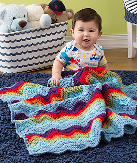 Zigzag Baby Blanket - Crochet