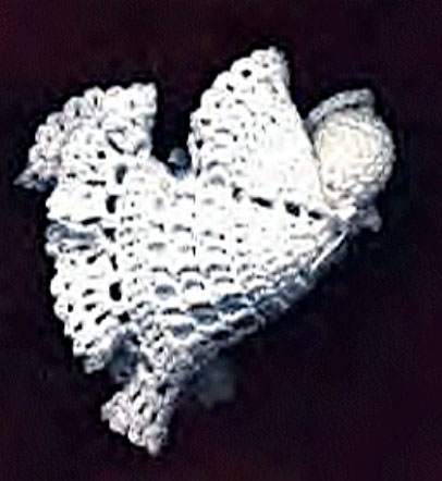 Angel in Flight Ornament - Crochet
