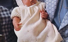 Free Knitting Pattern for a Baby Christening Dress