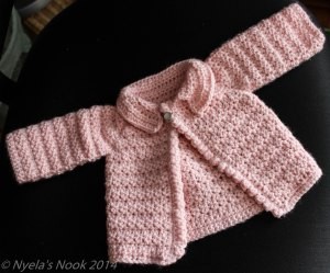 crochet baby caridgan