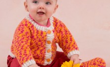 Happy Girl Cardigan and Booties – Free Crochet Pattern