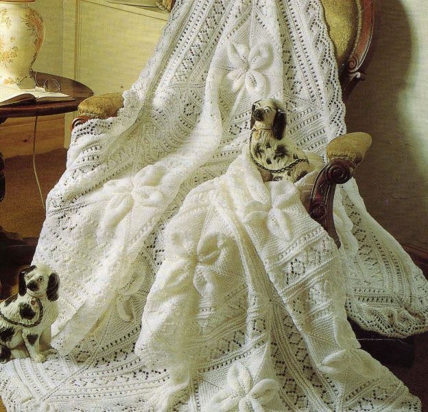 Heirloom Shawl and Cot Blanket