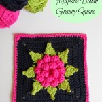 Majestic Bloom Granny Square Free Crochet Pattern with Tutorial