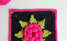 Majestic Bloom Granny Square Free Crochet Pattern with Tutorial