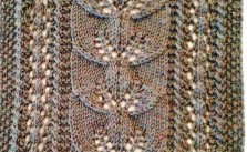 Climbing Leaf Scarf Free Knitting Pattern