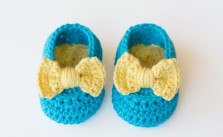 Lemon Drop Baby Booties Crochet Pattern