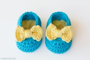 Lemon Drop Baby Booties Crochet Pattern