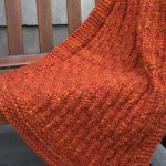 Encore Mega Colorspun Vertical Lines Throw Knitting Pattern