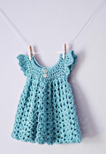 Angel Wing Newborn Pinafore – Free Crochet Dress