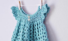 Angel Wing Newborn Pinafore – Free Crochet Dress