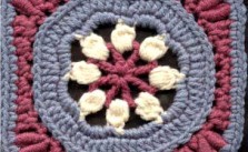 Apple Blossom Time free Crochet Square Pattern