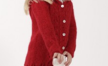 Bright Sally – Kids Lace and Cable Free Knitting Pattern for a Jacket