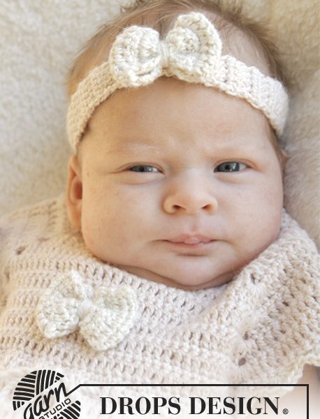 Crochet Baby Hair Band with Bow