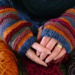 Free Knitting Pattern for Stash-o-motastic Fingerless Mitts or Gloves