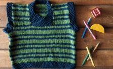 Happy Sheep Vest – Free Toddler Knitting Pattern