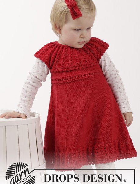 Little Hedda – Free Knitting Pattern for Girl’s Dress