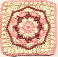 Nosegay Square -  Free Crochet