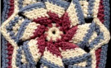 Pinwheel Star – Free Crochet Square