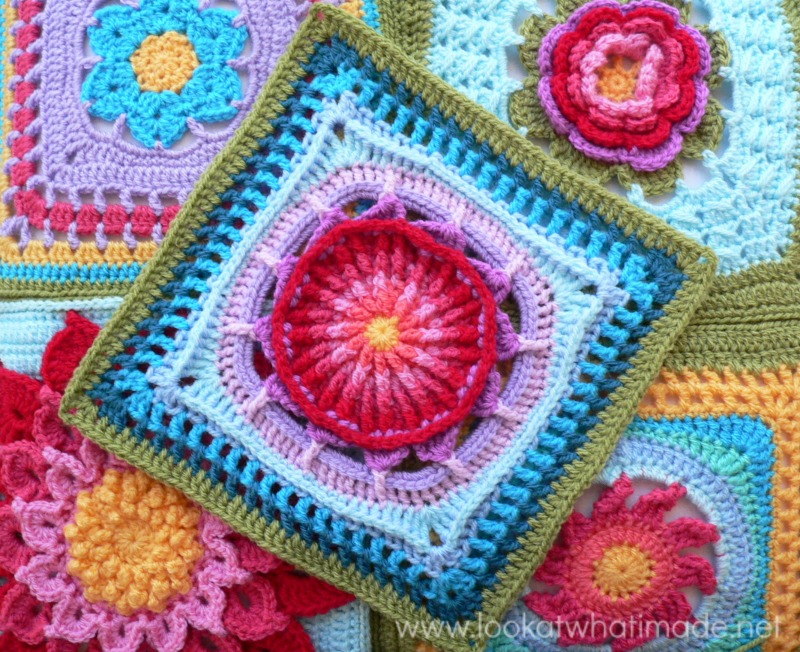 Prince Protea Square - Free Crochet Pattern
