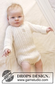 Simply Sweet Baby Onesie Knitting Pattern