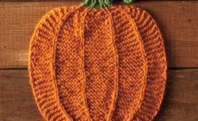 Pumpking Dishcloth – Free Halloween Knitting Pattern