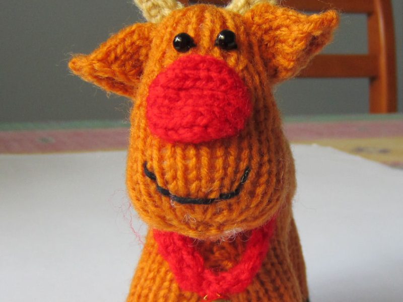 Rex The Reindeer Free Christmas Knitting Pattern