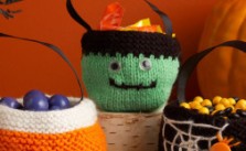 Trio of Treats Bag – Free Halloween Knitting Pattern