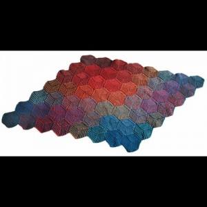 Valley Yarns 255 Illusion Cube Blanket Free Knitting Pattern